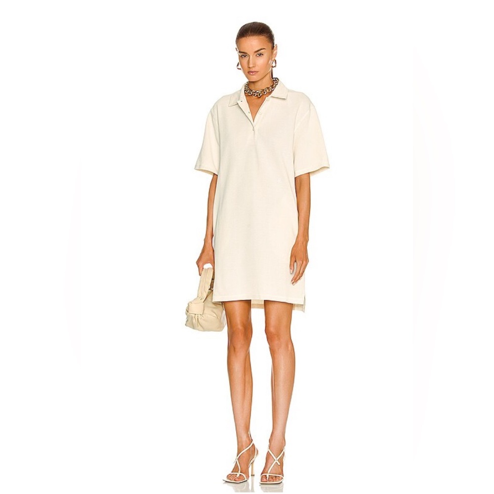 HELMUT LANG Waffle Polo Dress, size Large